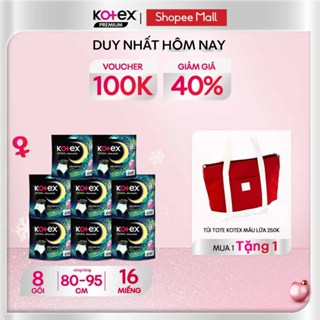  Combo 8 Gói Băng Vệ Sinh Quần Kotex Herbal Ban Đêm Thảo Dược Kiểm Soát Mùi Kháng Khuẩn Chống Tràn Cỡ L Xl 2 Miếng Gói 