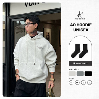 Áo Hoodie Roolieb Nam nữ thời trang dày dặn Simplethings form rộng SKR021