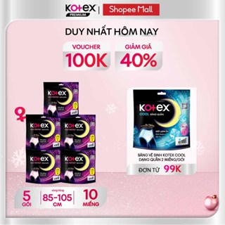  Combo 5 Băng vệ sinh Kotex Ban Đêm dạng quần cỡ L XL 2x16 