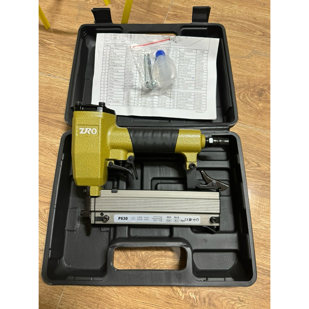 Máy đóng đinh đồng, chỉ P630 ZRO. Dùng hơi khí nén