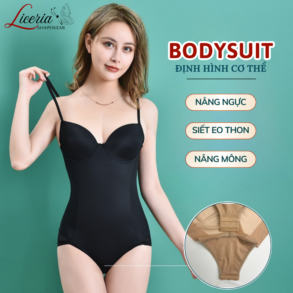 Áo Lót Định Hình, Bodysuit Định Hình Cơ Thể Gen Bụng, Nâng Ngực, Nâng MôngTự Nhiên, Eo Thon Gọn Lice