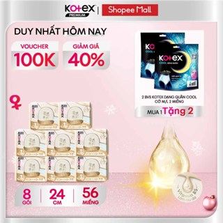   KOL LIVE  Combo 8 gói Băng Vệ Sinh Kotex Nhập Khẩu Cicada Siêu Mỏng Cánh 24cm 7 miếng 