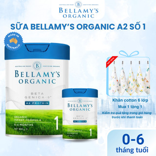  Sữa Bellamy A2 Số 1 800g – Cho Bé Từ 0–6 Tháng – Sữa mát Hỗ Trợ Đường Ruột Khỏe Hấp Thu Tốt - BELLAMY'S ORGANIC 