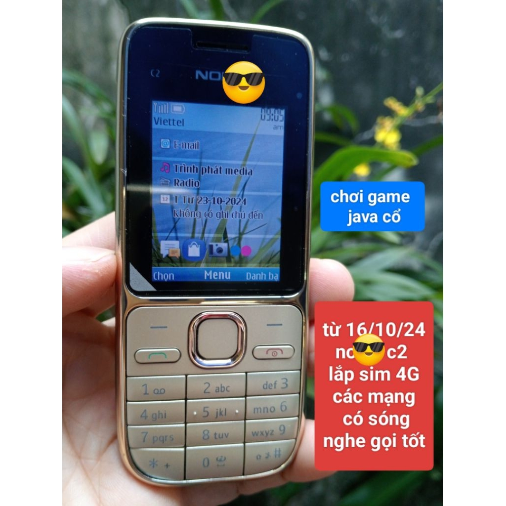 Máy kích sim Điện thoại c2 01 noki@ cũ zin,lắp sim 3g, 4g nhận sóng nhanh, không cần tắt nguồn