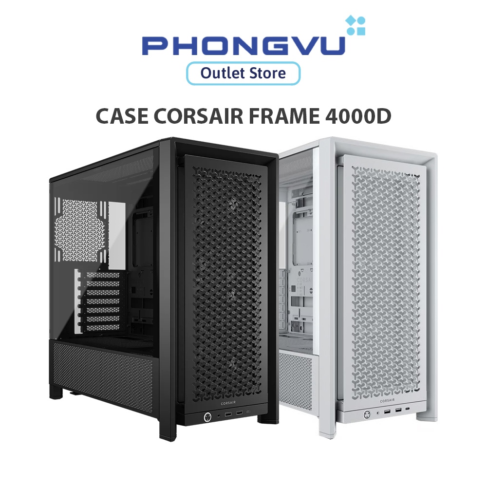 Vỏ máy tính Corsair FRAME 4000D Mid-Tower - Bảo hành 24 tháng