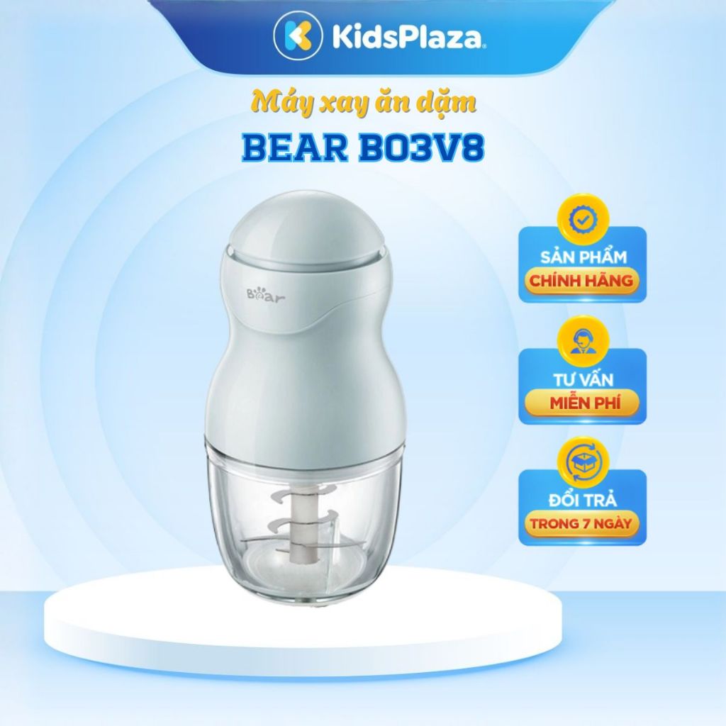 Máy xay ăn dặm Bear 8 lưỡi dao 0,3L B03V8- KidsPlaza