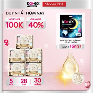   KOL LIVE  Combo 5 gói Băng Vệ Sinh Kotex Nhập Khẩu Cicada Siêu Mỏng Cánh 28cm 6 miếng 