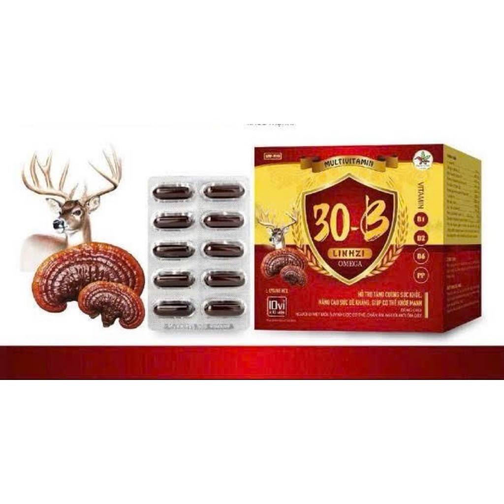 Viên Uống Vitamin 30B LINZHI hỗ trợ tăng cường sức khoẻ,ăn ngon 100 Viên