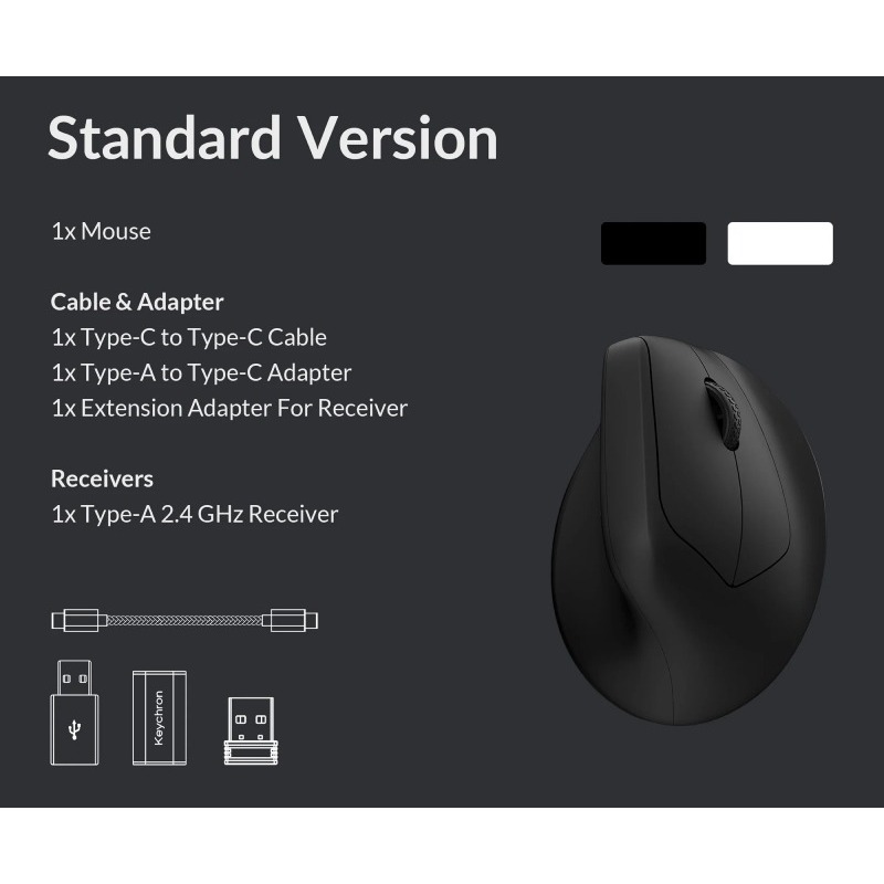 Chuột Keychron M5 Wireless – Chuột Không Dây Ergonomic 8K Polling | Chính Hãng | BigBuy360 - bigbuy360.vn