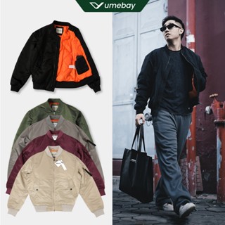  Áo khoác bomber nam Umebay DJK09 3 lớp dáng rộng vải pilot chống nước 