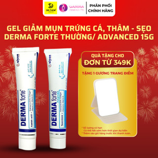 Derma Forte 15g - Gamma, Bản Thường / Advanced, Gel Giúp Giảm Mụn Trứng Cá, Ngừa Thâm, Mờ Sẹo, Da Dầu Mụn - Dr Thêm