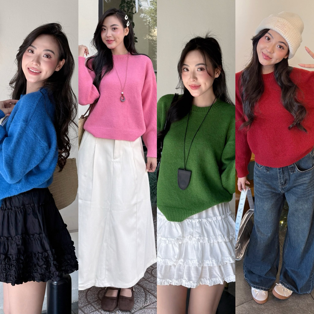 [RÁCH STORE] Áo len - 102 - trơn - tay dài