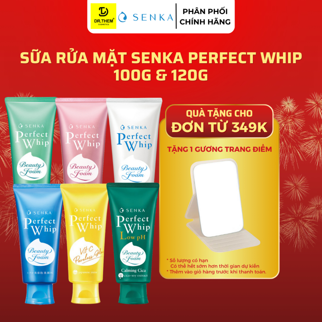 Sữa Rửa Mặt Senka Perfect Whip 100g & 120g- Dr Thêm