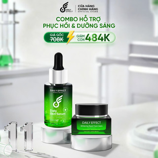   Combo Serum HA B5 + Kem Dưỡng Hỗ Trợ Sáng Da & Đều Màu Da  - DAILY EFFECT  30ml + 10g  