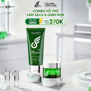   Combo Sữa Rửa Mặt + Kem Chấm Mụn  - DAILY EFFECT  120g + 10g  