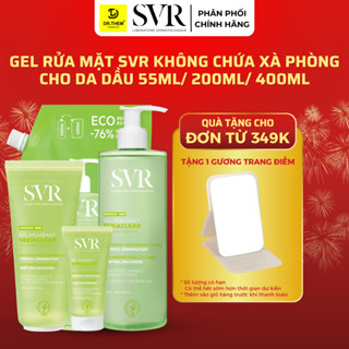 Sữa Rửa Mặt SVR Cho Da Dầu Mụn - SVR Sebiaclear Gel Moussant 55ml-200ml-400ml Loại Bỏ Tế Bào Da Chết SRM- Dr Thêm