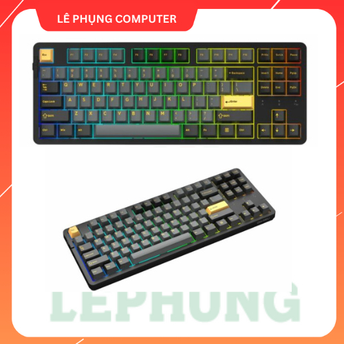Bàn phím máy tính DAREU EK87 PRO Black-golden,Cloud switch/ Led nền: RGB / bảo hành 2 năm