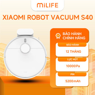 Robot Hút Bụi Lau Nhà Xiaomi Robot Vacuum S40 Chính Hãng Bảo Hành 12 Tháng