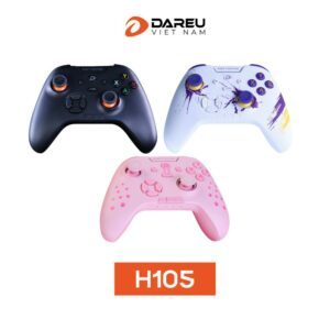 Tay cầm chơi game DAREU H105 (TRIPLE MODE: USB cable+2.4G+Bluetooth)