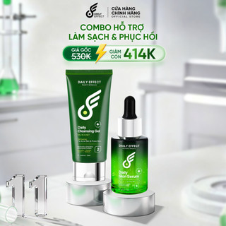   Combo Sữa Rửa Mặt + Serum Cấp Ẩm Làm Dịu Da  - DAILY EFFECT  120ml + 30ml  