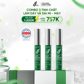  Combo 3 Sản phẩm  Tinh Chất Làm Dày Và Dài Mi - Mày  DAILY EFFECT Growth Peptide Lash & Brow Serum  3x5ml  