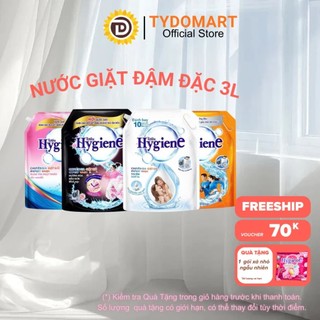   Túi 3L  Nước Giặt Đậm Đặc Hygiene Thái Lan Túi Lớn 3000ml Làm Sạch 