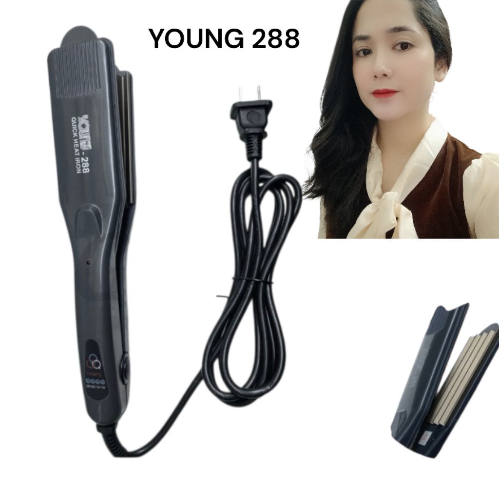 Máy Dập Xù, Dập Phồng Chân Tóc YOUNG-288 CAO CẤP CHỈNH NHIỆT.
