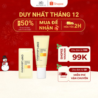   Top 1 bán chạy  Combo 10 Gói Sample Kem chống nắng keo ong CNP laboratory cấp ẩm Propolis Moisture sun - ABAUTHENTIC 