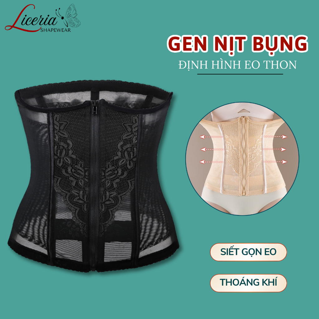 Gen Điều Hoà, Nịt Bụng Co Dãn 4 Chiều, Siêu Thoáng, Vòng Eo Đẹp Liceria GB01