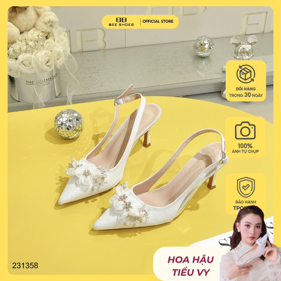 Giày cao gót nữ BEE SHOES mũi nhọn gót 7cm - 231358
