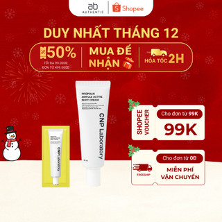   Top 1 bán chạy  Combo 10 gói sample Kem dưỡng keo ong Cnp Laboratory Shot Cream - AB AUTHENTIC 