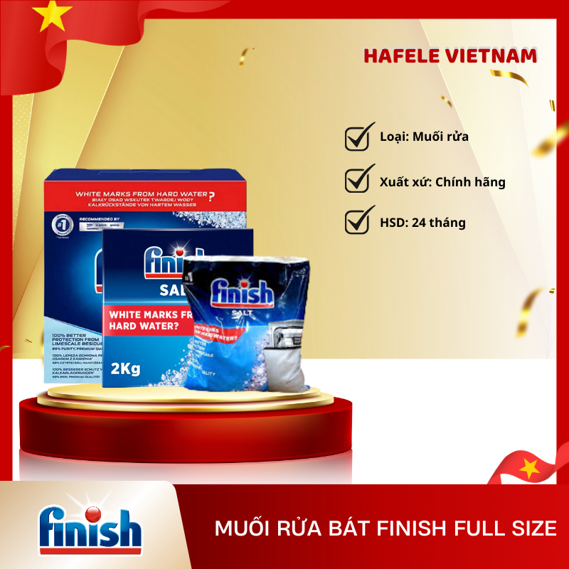 Muối Rửa Bát Finish – Tiêu Chuẩn Châu Âu – An Toàn Sức Khỏe – Thân Thiện Với Môi Trường – FEM