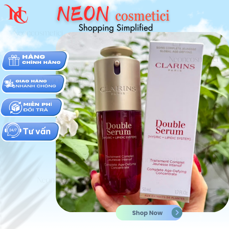 Tinh chất serum trẻ hoá da Clarins Double 50ml