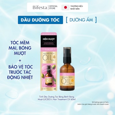 Dầu Dưỡng Tóc LUCIDO-L hair treatment oil, dầu dưỡng argan oil Mềm Mại Bóng Mượt 60ml