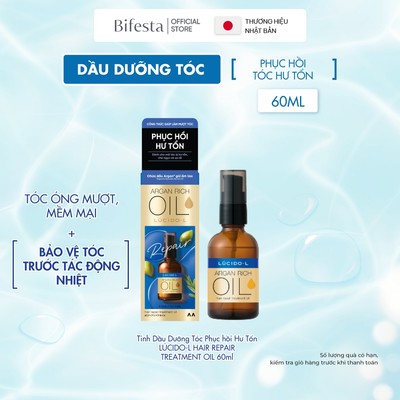 Dầu Dưỡng Tóc LUCIDO-L hair repair treatment oil, dầu dưỡng Argan oil Phục hồi Hư Tổn  60ml