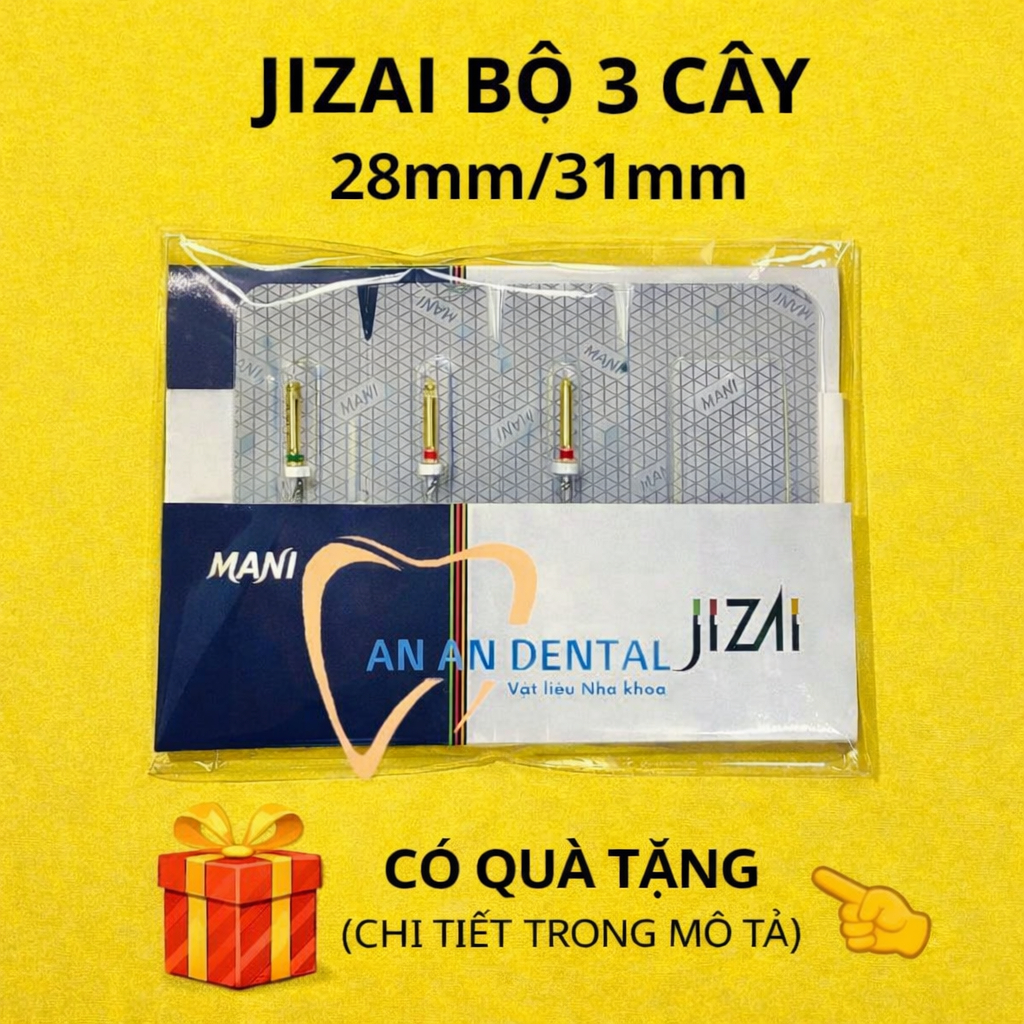 🎁 [Bộ 3 cây – 28, 31mm] Trâm máy MANI Jizai các loại –  Chính hãng