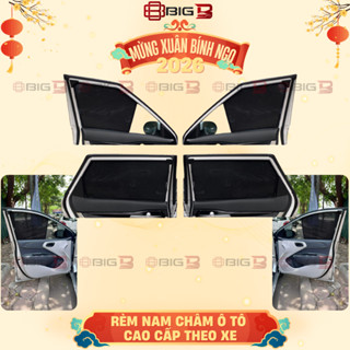Rèm Che Nắng Ô Tô LOẠI 1 - Rèm Chắn Nắng Ô Tô Hít Nam Châm Thiết Kế Theo Xe Chống tia UV tặng Bộ Đế Dính 3M BIG B