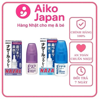 Xịt Mũi Nazal Nhật Bản 30ml – Hỗ Trợ Làm Sạch Mũi, Thoáng Mát Dễ Thở