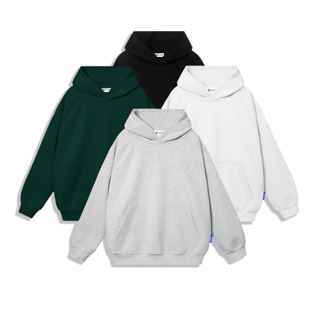  Áo hoodie trơn nam nữ ulzzang nỉ bông Áo khoác nỉ unisex form rộng 