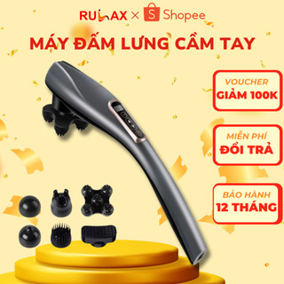  Máy Đấm Lưng Cầm Tay Không Dây Sạc Pin RULAX 6 Đầu Massage Đa Năng Phiên Bản Cao Cấp |BH 12 Tháng| 