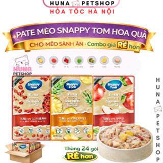 [Thùng 24 Gói] Pate Snappy Tom TRÁI CÂY Pate Cho Mèo Gói 70g - Huna