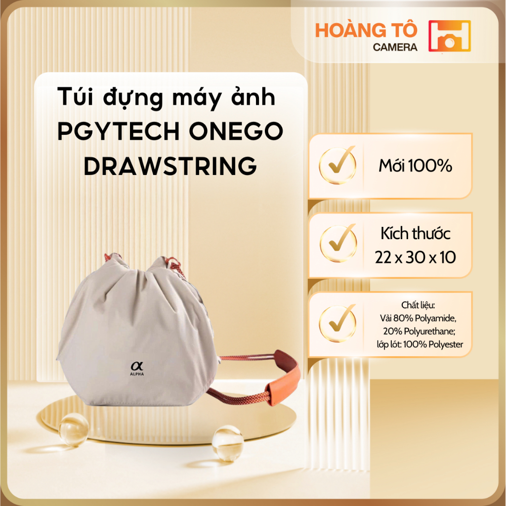 Túi máy ảnh Túi rút Pgytech Onego Drawstring | Mới Chính Hãng