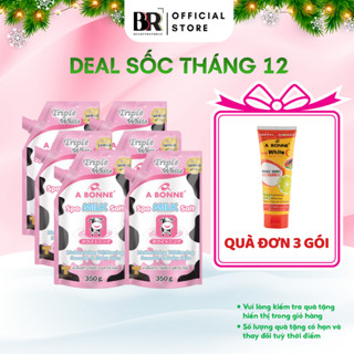  MUA 3 TẶNG QUÀ  Combo Muối Tắm Spa Tẩy Tế Bào Chết Trắng Da Mờ Thâm A Bonne' Dạng Gói Có Vòi 350g 