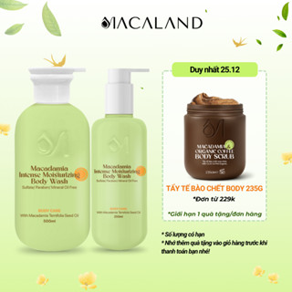  Sữa Tắm Dưỡng Ẩm Mắc Ca MACALAND 250ml 500ml Không Sulfate Cấp Ẩm Dưỡng Da Sáng Mịn 
