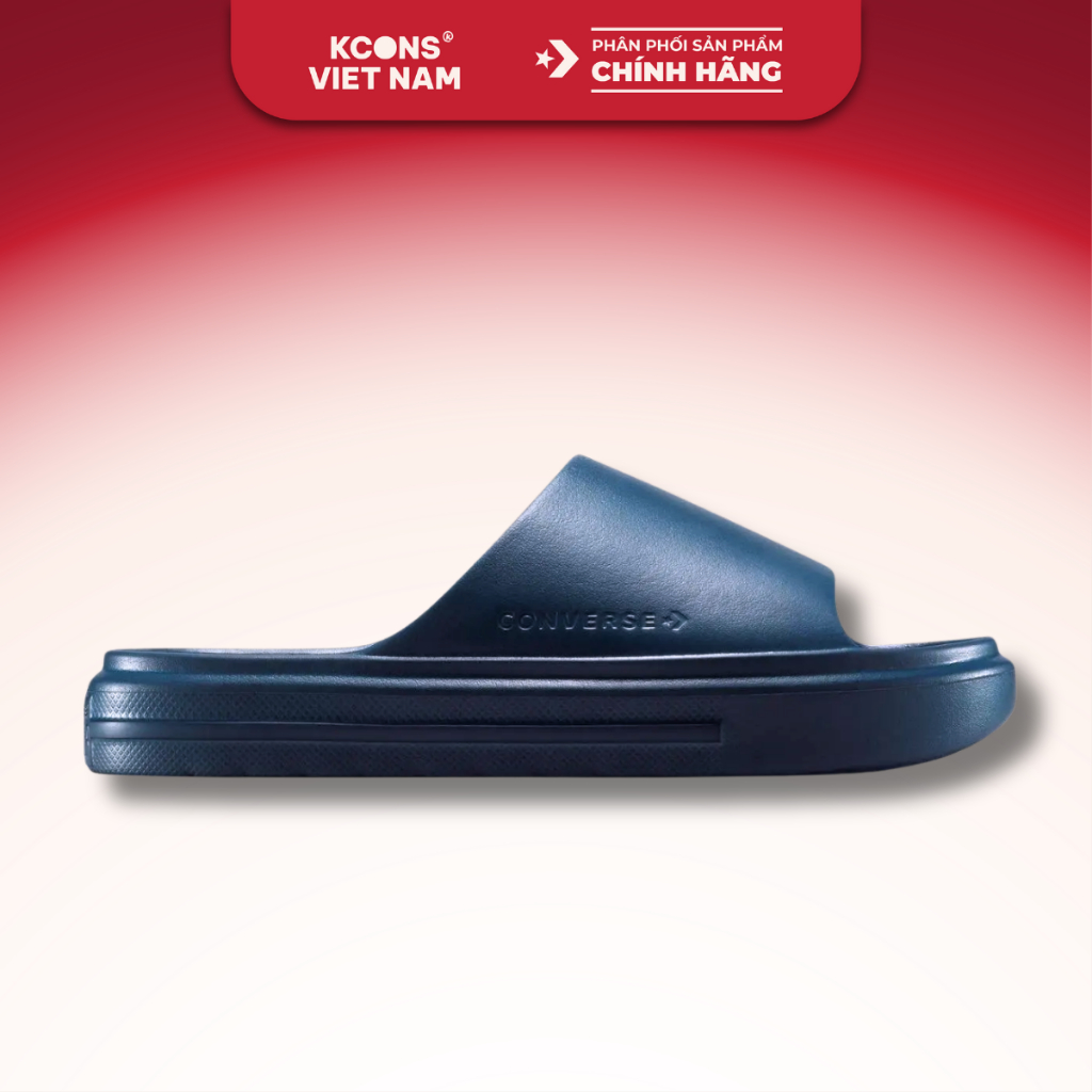 Dép Converse Essential Slide Blue Navy Unisex - Quai Ngang Bản Rộng A15799C