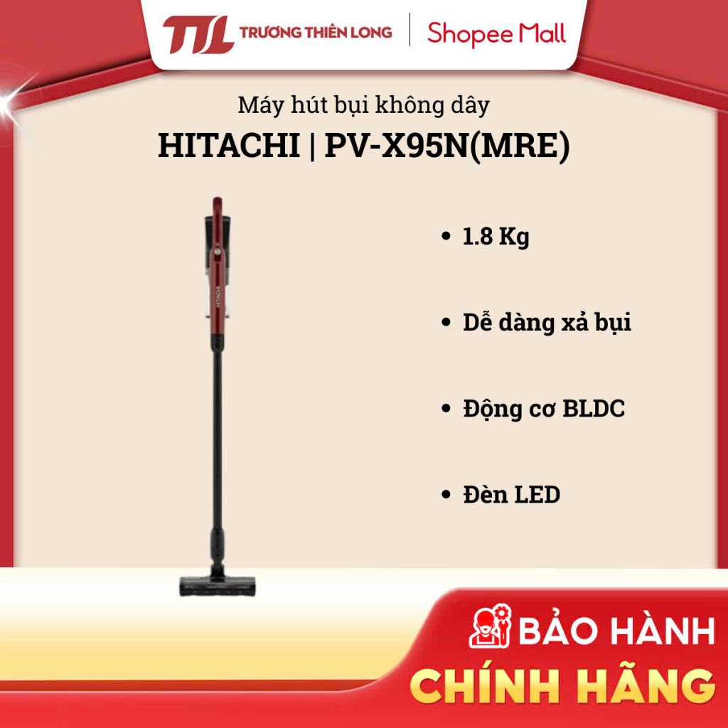 PV-X95N(MRE) - Máy Hút Bụi Không Dây Hitachi PV-X95N(MRE) [TOÀN QUỐC]