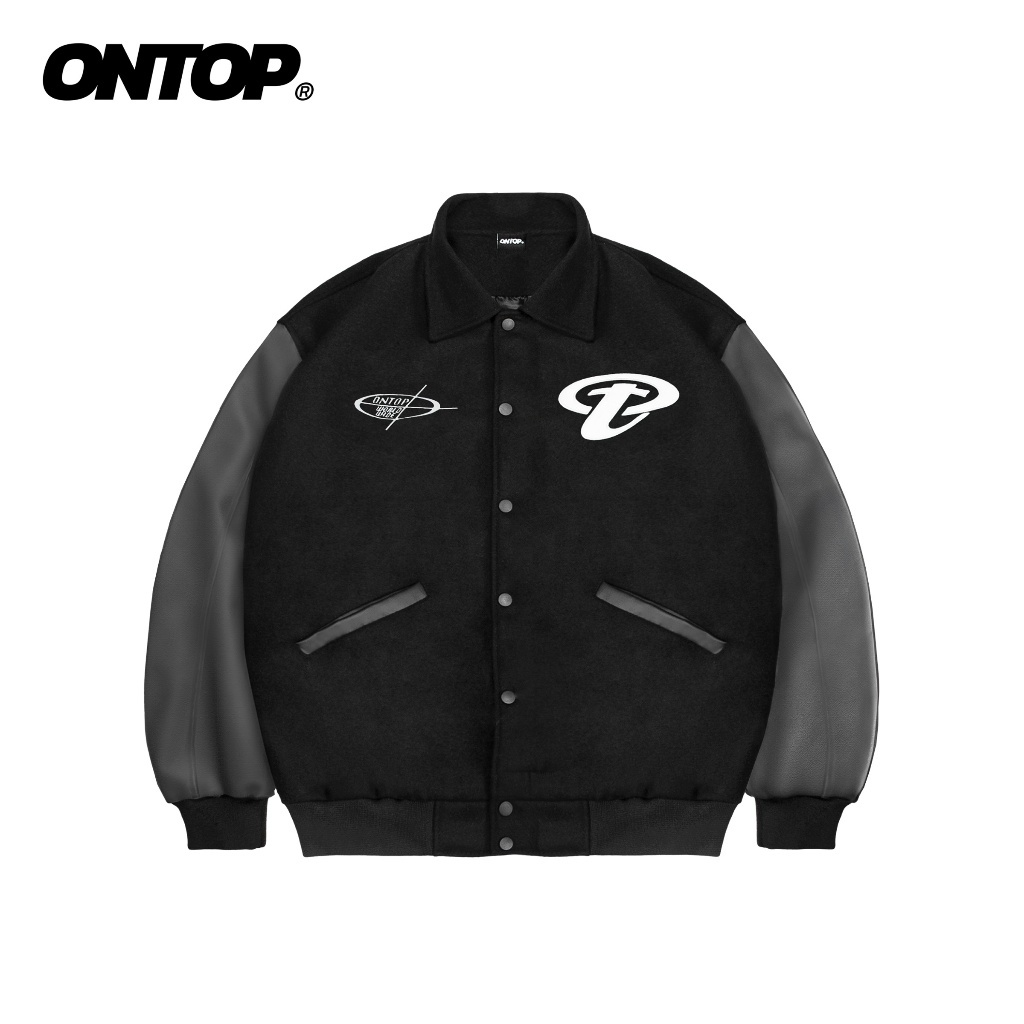 Áo khoác varsity nỉ ONTOP | O21-AK16