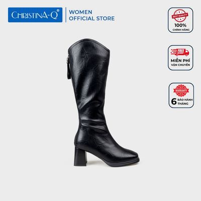 Giày Boots Nữ Mũi Vuông CHRISTINA-Q BOV034I