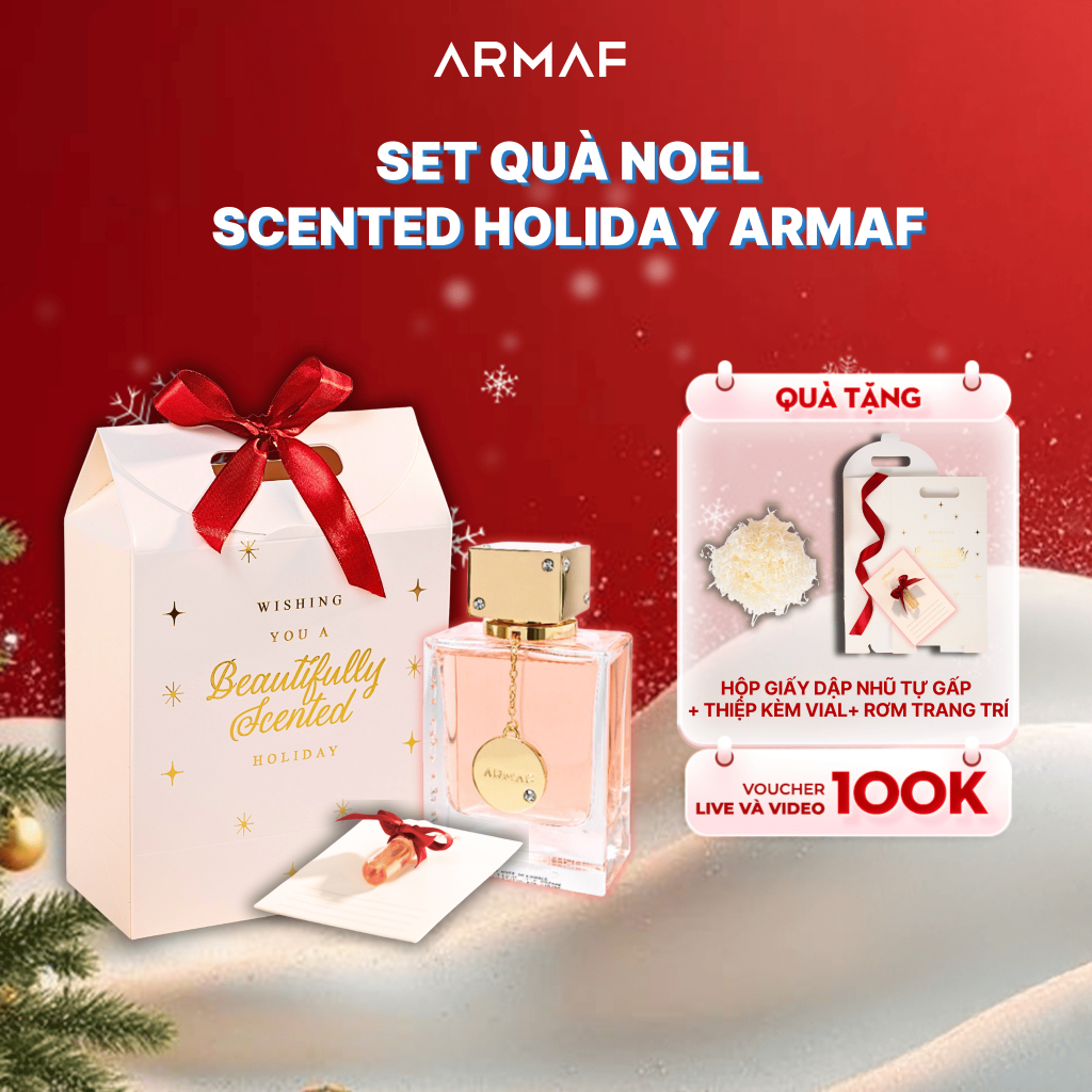 Set quà Noel Scented Holiday Armaf - Tự tay gói trọn hương thơm cho người mình thương - Club De Nuit/Odyssey 100ml/105ml | BigBuy360 - bigbuy360.vn