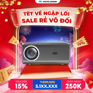   HOT 2025  Máy Chiếu Mini H8PRO MAX Version 2 - Máy Chiếu Movie Legend - Full HD 1080P - Hỗ Trợ 4K 